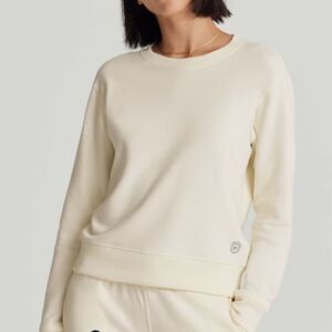 NWT Allbirds R&R Sweatshirt Natural White M Slim Fit Prima Hemp Tensel Crew Warm